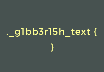 Solve Your Specificity Headaches With CSS Modules
