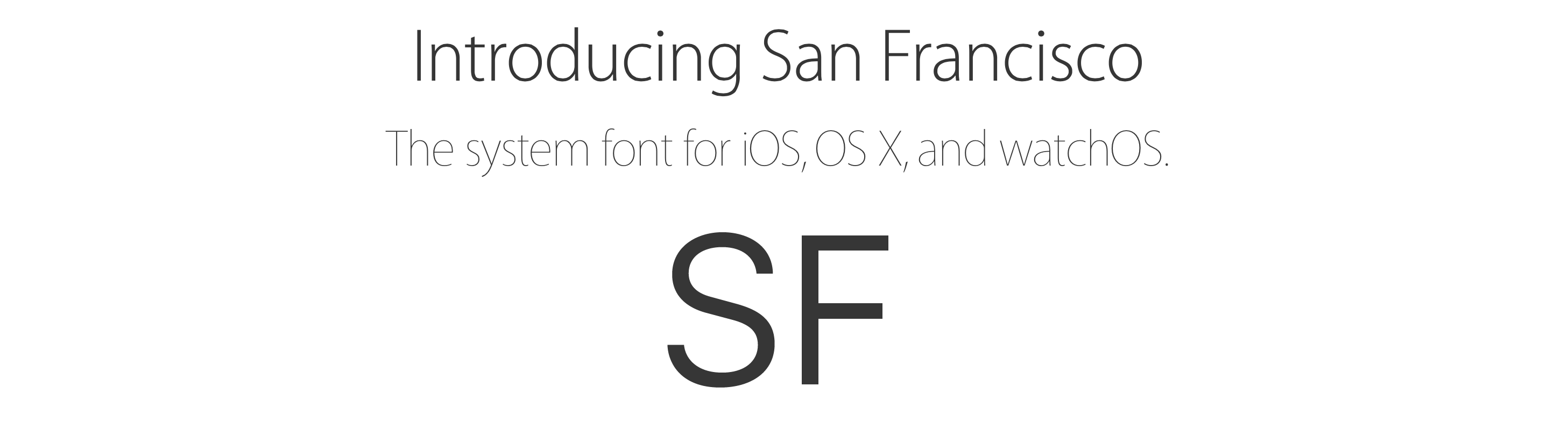 San Francisco display vs text and compact vs normal