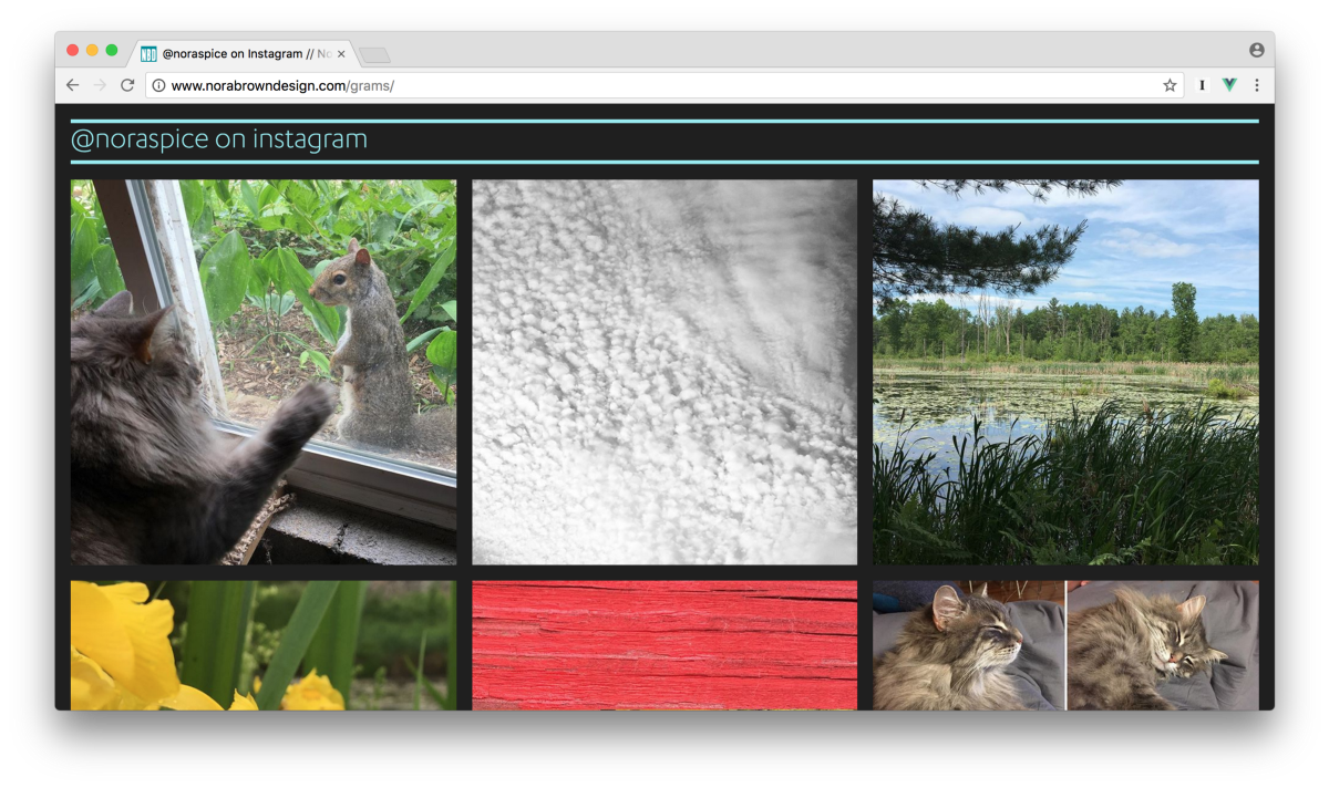 An Instagram gallery with Vue.js and CSS Grid