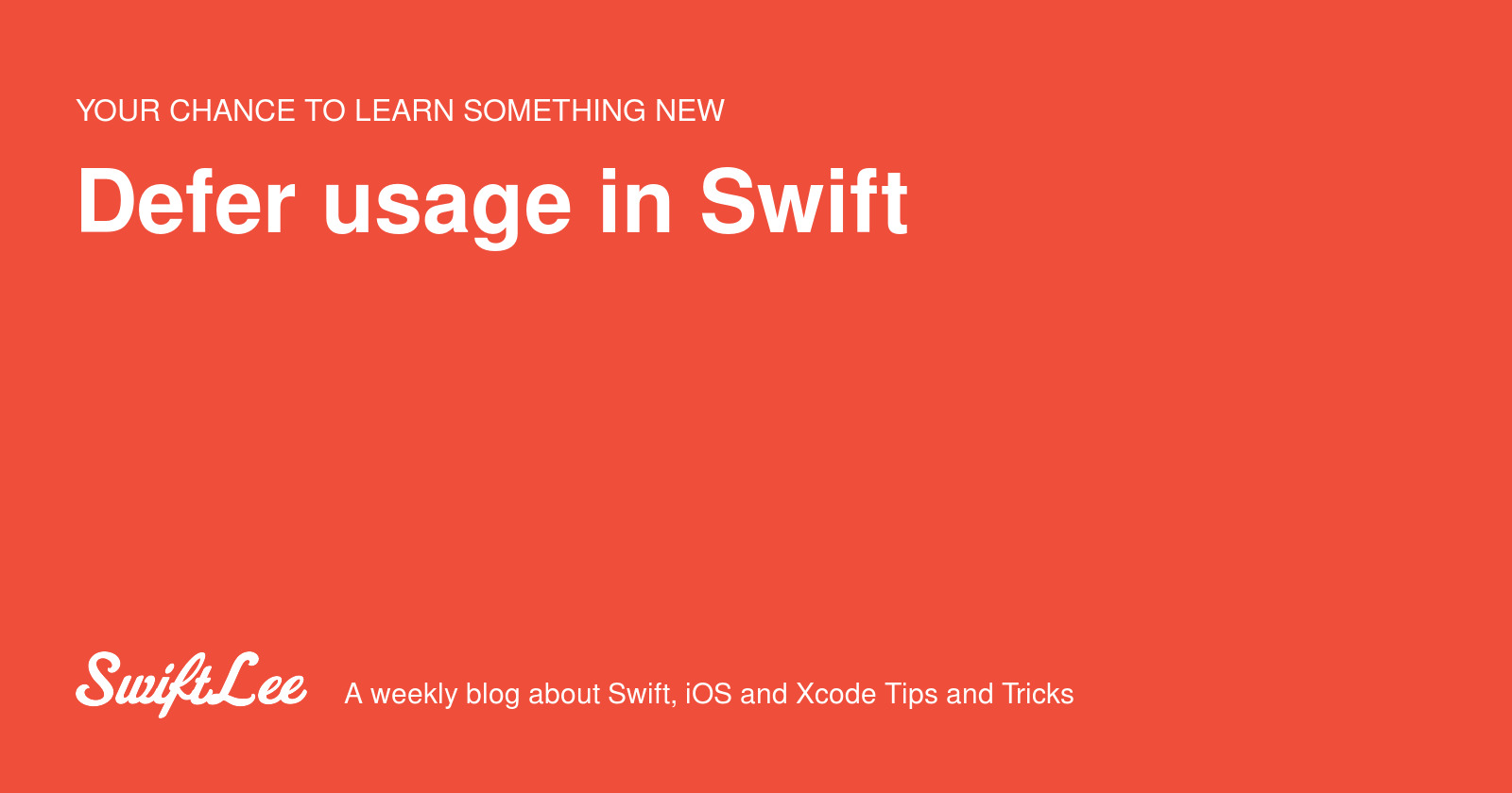 Defer usage in Swift